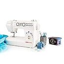 Usha Janome Wonder Stitch Automatic Zig-Zag Electric Sewing Machine| 13 Built-In-Stitches| 21 stitch Function(White)with Free Sewing KIT Worth RS 500 And complementary Sewing Lessons in Nine languages