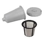 Reusable K-Cup Coffee Filter Exclusive to The Keurig Home Brewing System - Keurig My K-Cup Replacement Coffee Filter Set 3 Pieces Gray Color fits B31 B40 B50 B60 B70