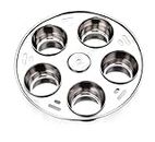 Expresso Multipurpose Stainless Steel Baking Moulds | Mold for Baking Muffins, Cupcakes, Making Idly, Compatible with Prestige Outer lid Pressure Cooker (5 Liters)