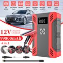 Car Battery Jump Starter with Air Compressor USB Charger Emergency Power Supply