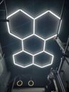 28Grid Hexagon LED Lighting Garage Workshop Retail Car Showroom Wall Lights DIY