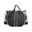 Enakshi Basketball Shoulder Bag Basketball Tote Bag for Boys Girls Accessory Durable Single Strap Black (Equipment Bags)