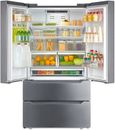 SMAD 21 Cu Ft French Door Refrigerator  36 Inch Counter Depth Stainless Steel