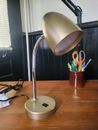 Lámpara de escritorio Intertek LED dorada cuello de ganso