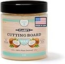 CLARK'S Coconut Cutting Board Wax (6 ounces) - 100% Plant Based (Vegan Friendly) | Made with Refined Coconut Oil, Natural Beeswax and Carnauba Wax | Does Not Contain Mineral Oil