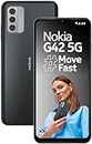 Nokia G42 5G Powered by Snapdragon® 480 Plus 5G | 50MP Triple Rear AI Camera | 6GB RAM (4GB RAM + 2GB Virtual RAM) | 128GB Storage | 3-Day Battery Life | 2 Years of Android Upgrades | SO Grey
