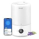 LEVOIT Humidifiers for Bedroom 3L, Top-Fill Cool Humidifier for Baby Room & Home, Smart Control with Humidity for Plants, Quiet Operation with Auto Mode, Essential Oil, Shut-Off, Up to 25H for 27 ㎡