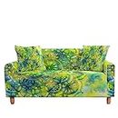 ESCATIC 3D Mandala Floral Funda de sofá elástica para Sala de Estar Funda geométrica Funda de sofá seccional Funda de sofá de Esquina Decoración del hogar-Patrón 06,4 Seater(235-300cm),China