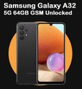 Samsung Galaxy A32 5G 64GB 6.5in LTE Black SM-A326 (GSM Factory Unlocked)
