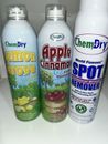 Desodorante para alfombra de manzana seca chem canela, limón 14 Fl oz y removedor de manchas 20 oz