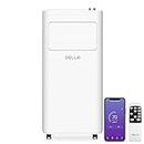 DELLA 8000 BTU Air Conditioner Portable with Heat Pump, Work with Alexa, Smart WiFi Enabled Home AC Cooling Unit, Dehumidifier & Fan Portable AC w/Remote Control & Window Kit, Cools Up To 350 Sq. Ft.