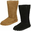 Ladies Bearpaw Elle Tall Real Sheepskin Lined Casual Boots 
