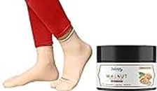 Anti Heel Crack Socks For Foot Care,Foot Crack, Foot Heel Waterproof Rubber Socks (Size-Medium)(7-8-9) For Men & Women With Walnut Scrub (40g)