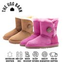 UGG Premium Sheepskin Kids Button Boots | Water Resistant | Non-Slip | Boy Girl