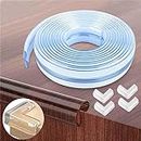 Clear Corner Protectors Adhesive Tapes,Baby Child Safety Edge Protection, Against Sharp Corners Furniture Transparent Soft Silicone Protection-2M