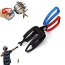 Fish Claw Gripper, Portable Fish Hand Claw, 3 Claw Fish Gripper, Fishing Pliers Gripper Metal, Metal Fish Control Clamp Claw Tong Grip, Tackle Tool Control Forceps for Catch Fish (Color : 1pcs 2 Claw