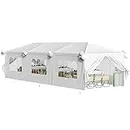 Flamaker Party Tent 10'x30' Outdoor Wedding Canopy Tents for Parties with Removable Sidewalls Heavy Duty Event Booths Waterproof Gazebo Shelter (White)