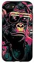 iPhone SE (2020) / 7 / 8 Monkey mit DJ Kopfhörer und Sonnenbrille Case