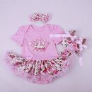Reborn Clothing Baby Girl Doll Tutu Dress Fits For 20-22'' Newborn Accessories