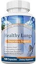 Healthy Lungs 120 Capsules - Improve Lung Function, Breathe Better, Stop Mucus, Phlegm and Allergies Quickly. Get Relief Fast with Healthy Lungs an All Natural Lung Health Supplement