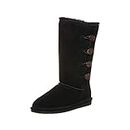 BEARPAW Casual Boots Womens Lori 12" Toggle TPR 7 M Black II 2250W