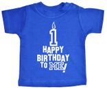 T-shirt primo compleanno ""Happy Birthday To Me"" 1° 1° anno abbigliamento festa regalo