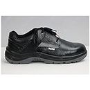 ACME Safety Shoe S.T. PU Double Density - Low Ankle - Plain Black Apollo Leather -Orion (7)