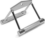 Double D Row Handle, Straight Bar 980LBS Cable Machine Accessories Attachment, L