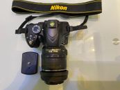 Nikon D D3200 24.2MP Digital SLR Camera AF-S DX VR 18-55mm Lens - Black