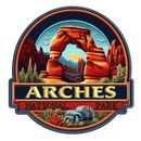 Arches National Park Patch Iron-on Iron-on Applique Nature Badge, Utah, Canyon