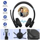 Wireless Laptop PC Headsets Noise Cancelling Stereo Headphones with Microphone