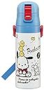 Sanrio Pochacco SDC4 Stainless Steel Kids Water Bottle, 16.1 fl oz (470 ml), Direct Drinking, Lightweight Type, Vacuum Insulated Construction, Cold Insulation