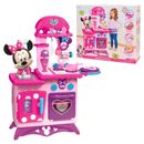 Kids Kitchen Play Set Pretend Cooking Toys Minnie Mouse Toddler Girls Gift Pink