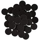 softtouch 1" Round Heavy Duty Self Stick Felt Furniture Pads to Protect Hardwood Floors from Scratches, 1 Inch, Black, 48 Count