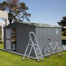 Domi Storage Shed 11'x 9' Metal Shed for Backyard,Garden,Lawn,w/Lockable Door
