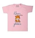 Arvesa Bua Little Prince Theme Unisex Baby 1-2 Years Pink Half Sleeve Kids Tshirt TS-966-16-PINK Bua Loves Baby Clothes, Bua Baby Tshirt, Bua Baby Kids Tshirt.