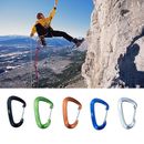 Kletterclip Aluminium 12KN D Form Karabinerhaken für Bergsport und Wandern
