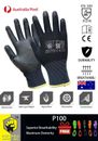 PU Coated Work Safety Gloves General Purpose Mechanic Hand Protection 12 PAIR