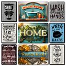 House Signs Home Decor METAL Shabby Chic Vintage Retro Door Plaque Wall Art Gift