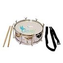 Skylark Musicals International Side Drum Dhol 12 inches Steel With Free Sticks and Belt