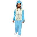 amscan 9918505 - Unisex Officially Licensed Pokémon Squirtle Hooded Jumpsuit Kids Fancy Dress Costume Age: 10-12yrs