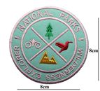Insignia de aplique de hierro/costura de parche bordado del Parque Nacional Wilderness Explorer