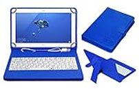 ACM USB Keyboard Case Compatible with Honor Waterplay WiFi 32gb Tablet Cover Stand Study Gaming Direct Plug & Play - Blue