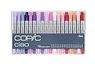 Copic Marker Copic I72A Ciao Markers Set A, 72-Piece,72 Colors,Various,72-A