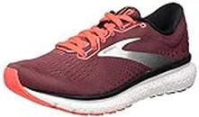 Brooks Women's Glycerin 18 Running Shoe, Nocturne Coral White, 7 US