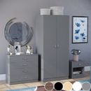 Bedroom Furniture Set Chest of Drawers Wardrobe Bedside Cabinet Table 3 Piece
