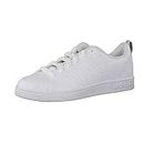 adidas - Vs Advantage Cl K - Baskets - Mixte Enfant - Blanc (Footwear White/Footwear White/Green 0) - 31 EU
