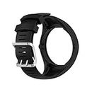 HUABAO Watch Strap Compatible with Polar M200,Adjustable Silicone Sports Strap Replacement Band for Polar M200 Smart Watch (Black)