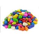 Kapoor Pets Polished Colored Stone Marble Pebbles for Home Garden Aquarium Outdoor Decoration (10 KG) (Multi)