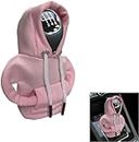SPEDY Car Shift Knob Hoodie,Gear Shift Hoodie,Funny Sweater Hoodie for Gearshift,Automotive Interior Accessories | Universal Car Gear Lever Cute Car Interior Accessories (Pink)